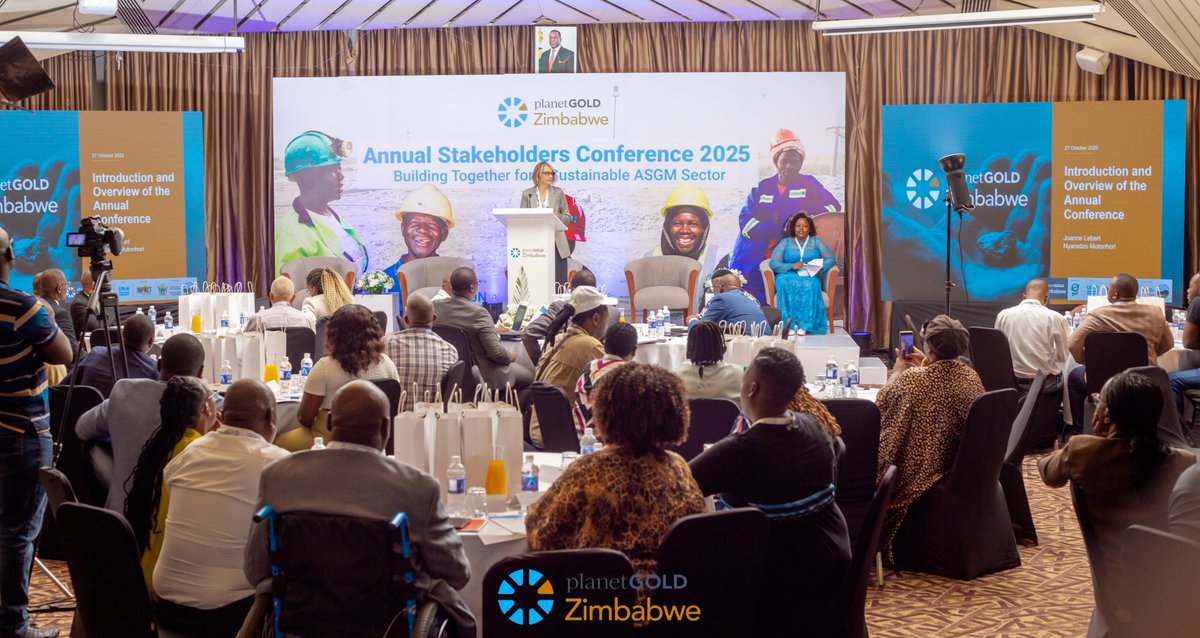 #HappeningNow: We are hosting our first Annual Stakeholder Conference, bringing together government, civil society, miners, and policy experts to strengthen dialogue across the artisanal and small-scale gold mining (#ASGM) sector.🧵
