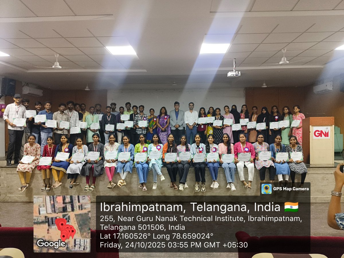 GNInstitutions's tweet image. The Dept. of CSE–AI&ML, GNIT, organized a 2-day Hands-on Workshop on Data Analytics & Visualization using Python on 23–24 Oct 2025 at R.N. Tata Auditorium. #GNIT #CSEAI&ML #DataAnalytics #Python #MachineLearning #ArtificialIntelligence #Pandas #Matplotlib #workshop