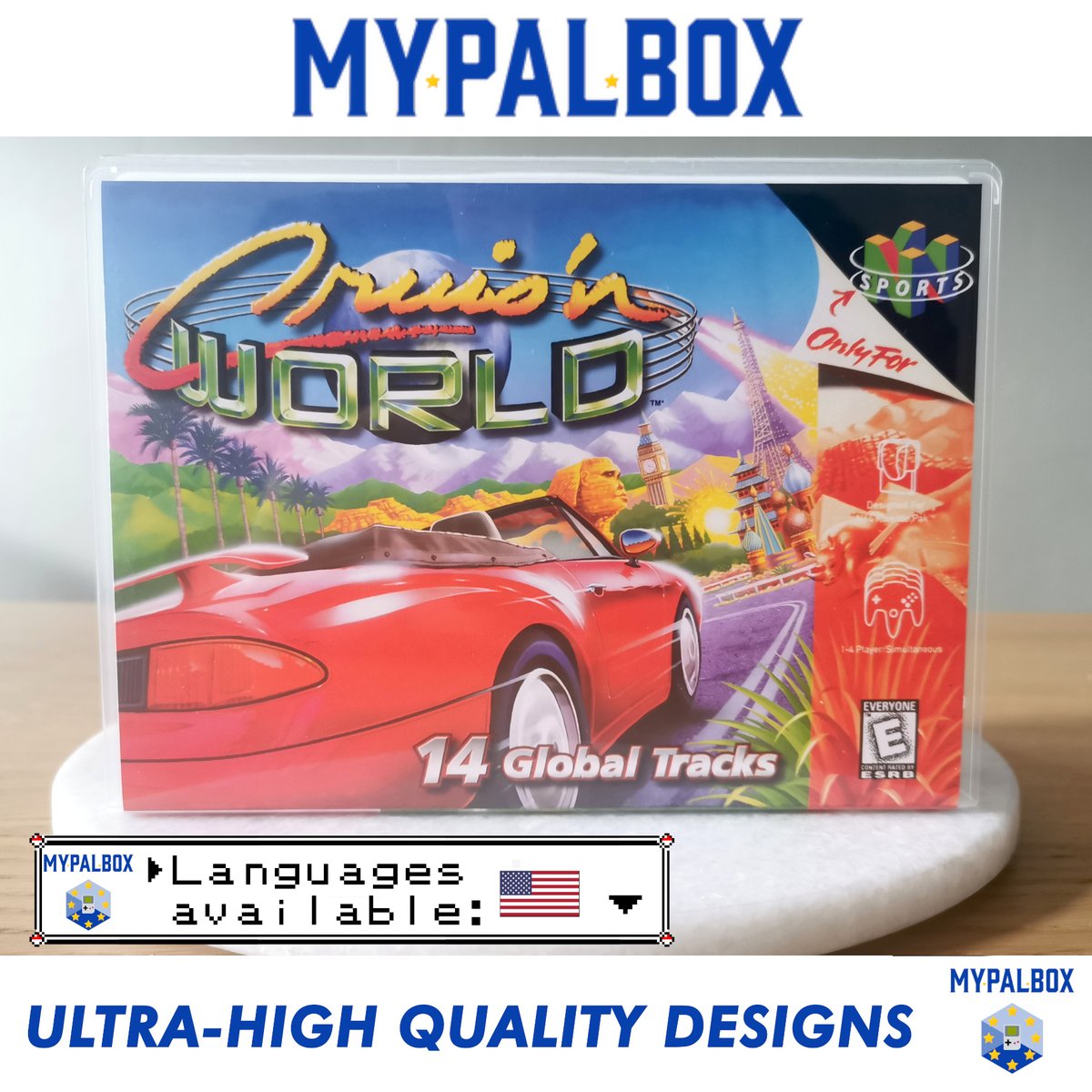 MyPalBox's tweet photo. Hi Retrogamers 👋
For you N64 fans I added 2 new game cases on the shop :
- Bomberman 64 🇺🇸 version
- Cuis'n the World 🇺🇸 version

Get them here 👉 https://t.co/guzb45J9xs 

#retrogaming #n64 #gaming https://t.co/yaCnPxE42g