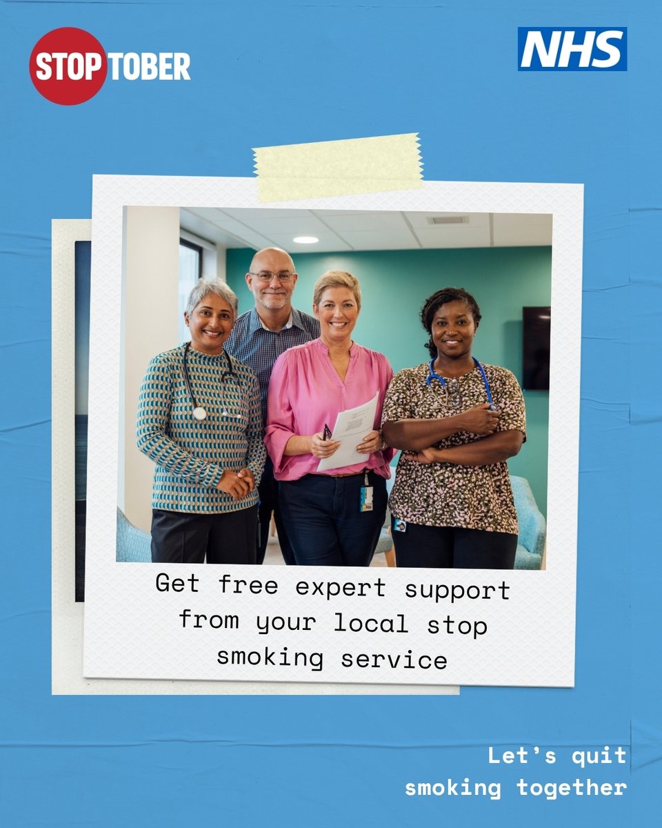 LGAcomms's tweet photo. Councils across the country are finding creative ways to mark Stoptober from community outreach to apps.

Free expert support from your local services is proven to give you the best chance of quitting successfully.

Learn more about what is near you:https://t.co/O6EzzJyPuD

1/6 https://t.co/r8rDX5fPgZ