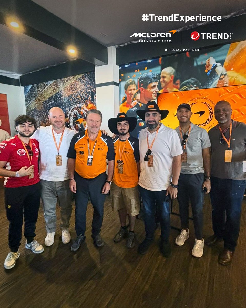 MarkTrendMicro1's tweet photo. The United States Grand Prix brought the heat!

Our guests gained an inside view of how the McLaren Formula 1 uses insight, strategy, and agility to stay ahead, even when faced with tough challenges.

An unforgettable #TrendExperience in Austin. @TrendMicro https://t.co/yxqu9EriGQ
