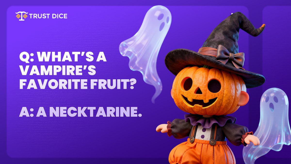 TrustDice's tweet image. Ready to sink your teeth into some wins? 👉 cutt.ly/3r46WwCC

#TrustDiceFun #HauntedJackpots #GhostWalksWins #SpookySlots #meme #funny #joke #altcoin #altcoinseason #metaverse #defi #blockchain #crypto #cryptocurrency #bitcoin #btc #CryptoCommunity