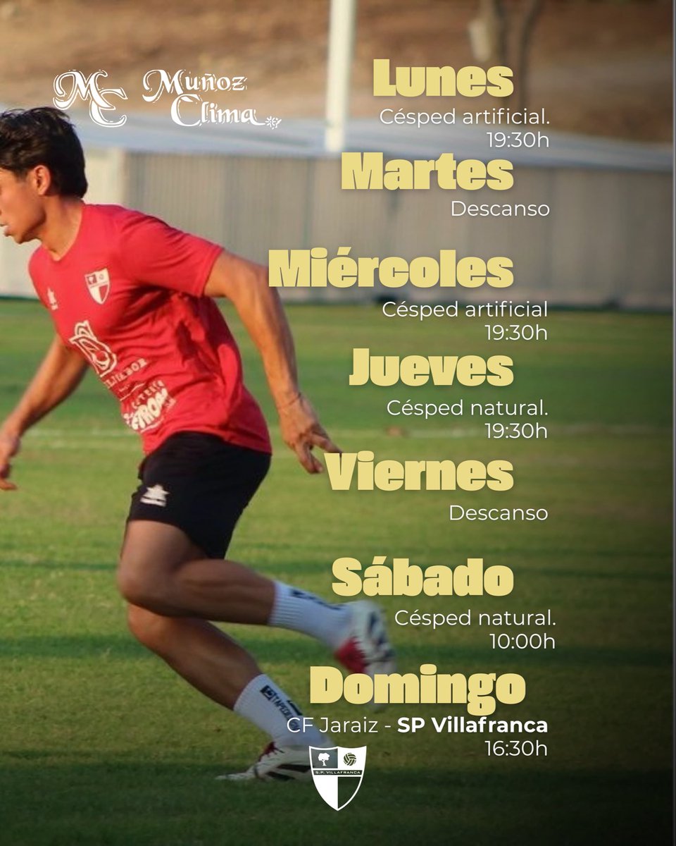 𝐏𝐋𝐀𝐍 𝐒𝐄𝐌𝐀𝐍𝐀𝐋 🗓️

🏋️‍♂️ ¡Vuelta al trabajo! ¡Con ganas de domingo!💪