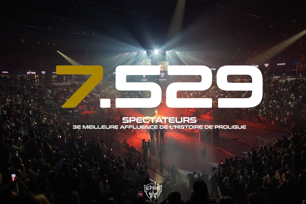 𝟯𝗲 𝗠𝗘𝗜𝗟𝗟𝗘𝗨𝗥𝗘 𝗔𝗙𝗙𝗟𝗨𝗘𝗡𝗖𝗘 𝗗𝗘 𝗟’𝗛𝗜𝗦𝗧𝗢𝗜𝗥𝗘 ! 🤩

Vous avez été géniaux vendredi soir ! Grace à vous le club détient désormais les 4 plus grosses affluences de l’Histoire de la Proligue !

On remet ça le Vendredi 21 Novembre face à Créteil avec Franglish ?