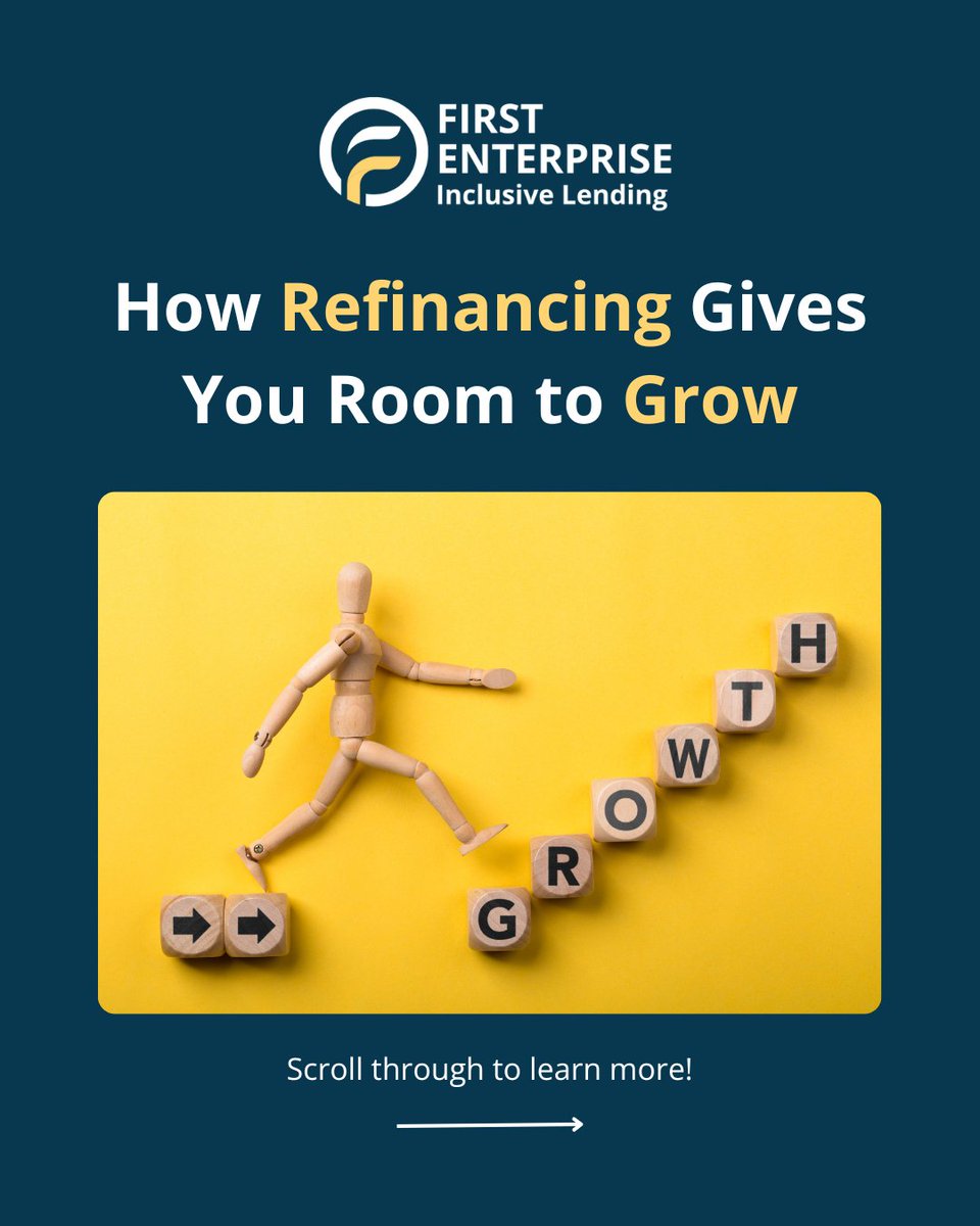 1st_Enterprise's tweet photo. High loan repayments stunting your business growth?

🚀Refinancing through First Enterprise could help you move to a longer-term, lower-cost loan - freeing up your cashflow and giving your business room to grow.

👉Enquire today: https://t.co/H9bg9aXDVe https://t.co/3Gz0ZljiEM