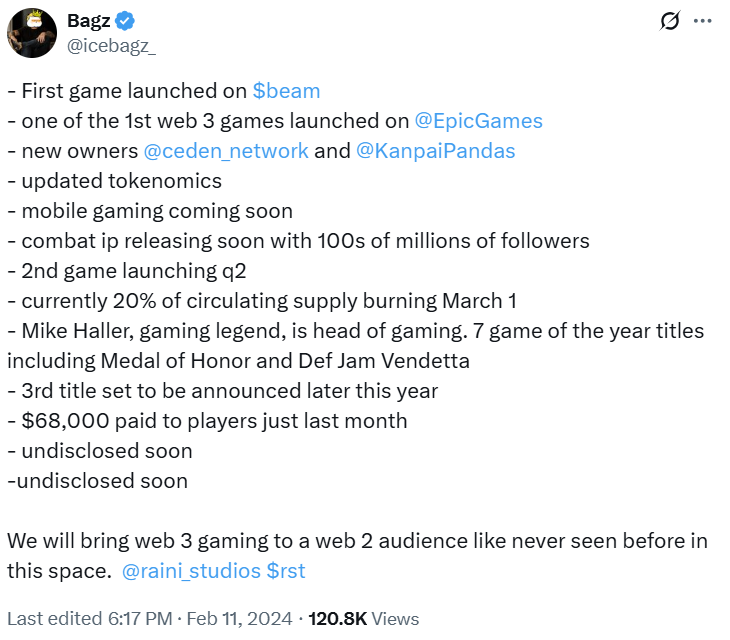 They fooled us with celebrity endorsements from <a href="/JonnyBones/">Jonny Meat</a> and Mike Haller...   Dropping From $100 Million Marketcap to under a million! with no volume and liquidity.  <a href="/raini_studios/">Raini Studios</a>  $rst 

This <a href="/alex_moody/">Alex</a> is a straight up scammer.

We need to file a lawsuit against him in the