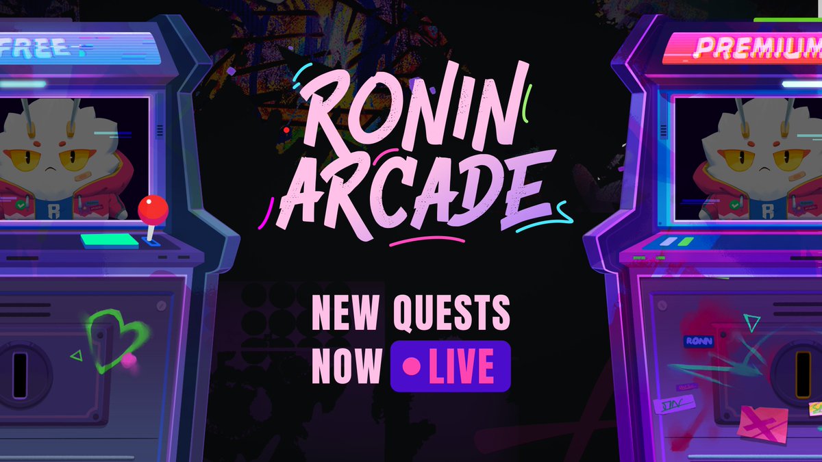 New quests are LIVE in Ronin Arcade!

Play more games, earn more points ⚔️

• Seven <a href="/AngryDynomites/">Angry Dynomites Lab 🦖</a> and seven <a href="/FishingFrenzyCo/">Fishing Frenzy</a> quests
• Prize Shop goes LIVE tomorrow
• Reminder: Early-bird Battle Pass rewards end tonight

Play Ronin Arcade 👇

🕹️ : wallet.roninchain.com/app/ronin-arca…
