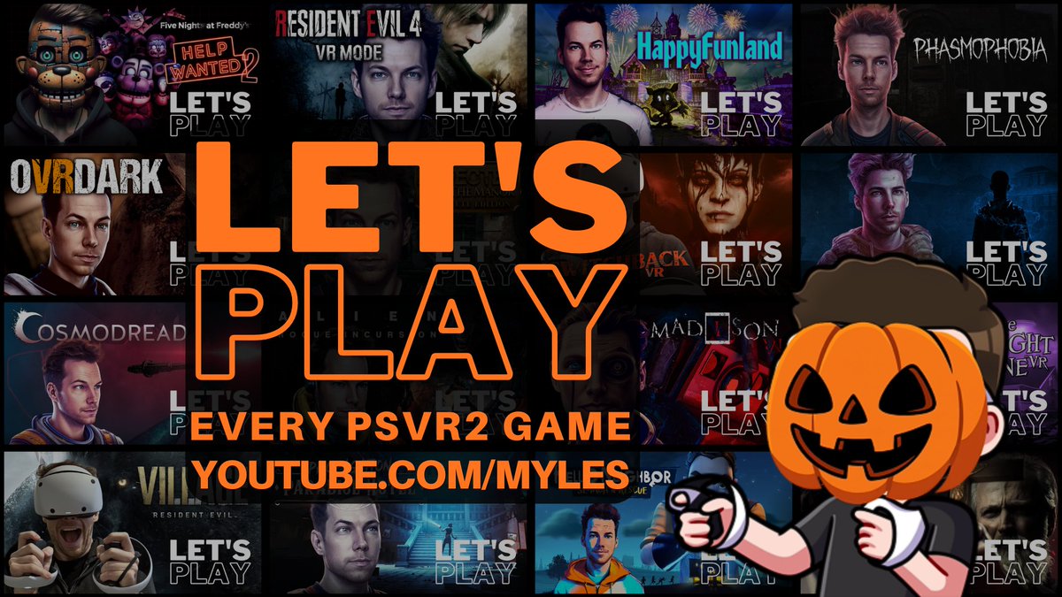 It's the spooky season, so have an awesome bunch of #PSVR2 Let’s Plays planned! 👻

7am ET / 12pm UK every weekday!
