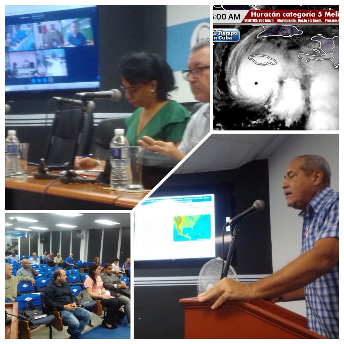 Desde muy temprano en el <a href="/INRHCuba/">Instituto Nacional de Recursos Hidráulicos</a> se puntualizan todas las medidas para enfrentar el #HuracánMelissa
No confiarse, activados, preparados y alertas.
#UnidosXCuba