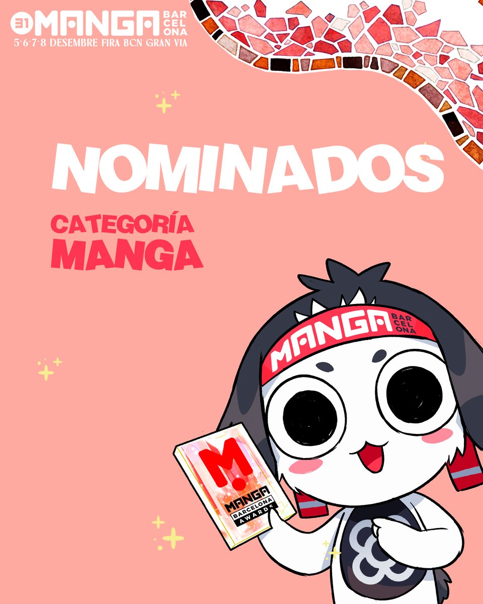 MANGAbcn's tweet image. ¡Conoce las obras nominadas en la categoría 𝗺𝗮𝗻𝗴𝗮   🏆 para los #MangaBarcelonaAwards 2025!

🫵 Ahora os toca a vosotras y vosotros decidir qué títulos se alzarán con el galardón. Podéis votar hasta el 3 de noviembre en participa.ficomic.com/manga/segunda-…

Coneix els títols nominats a…