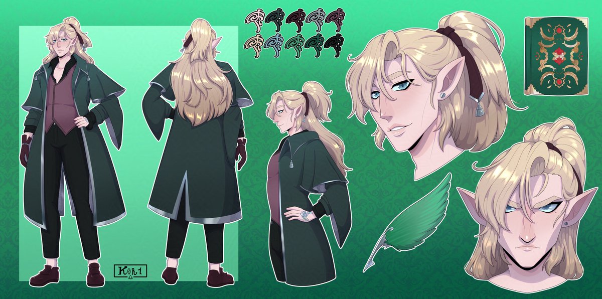 Vaelin, Half Elf Bladesinger

#art #dnd #characterart