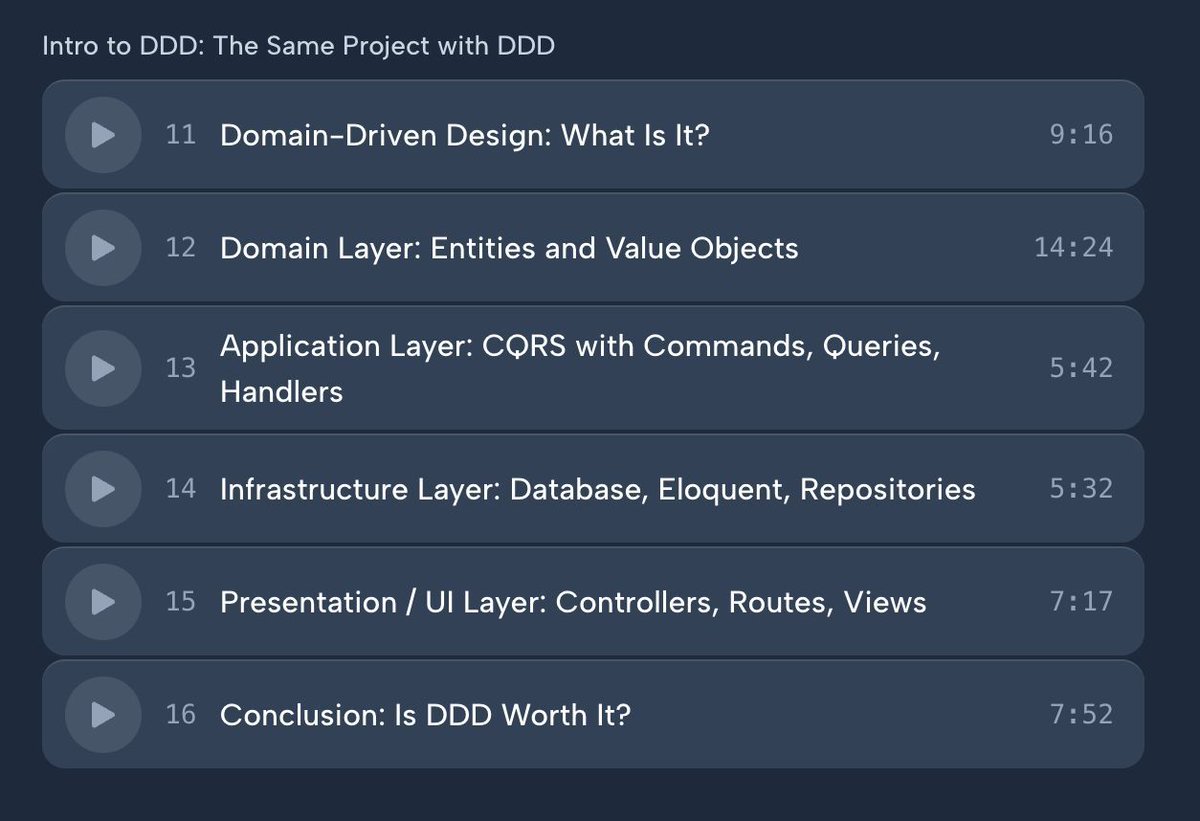 PovilasKorop's tweet image. JUST LAUNCHED!
A new 2-in-1 course on Laravel Daily.
Laravel Modules and DDD!
laraveldaily.com/course/laravel…  
A 2-hour video+text course:
- I compare 3 ways to use Modules in Laravel
- I compare Modular with Domain-Driven Design way
- Example Repos included
See you in the course!