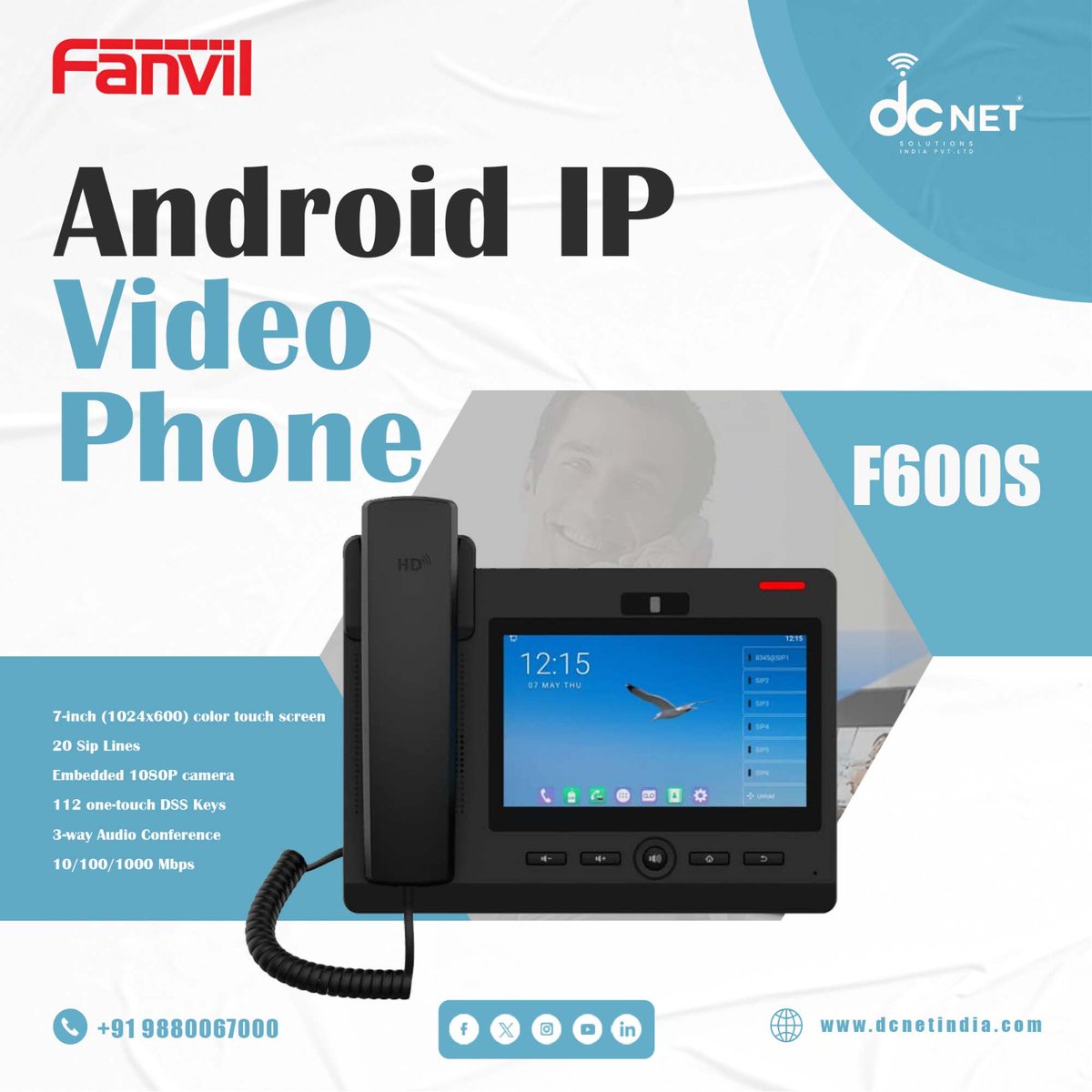 dcnetindia's tweet image. 𝐅𝐚𝐧𝐯𝐢𝐥 𝐅600𝐒 𝐀𝐧𝐝𝐫𝐨𝐢𝐝 𝐈𝐏 𝐕𝐢𝐝𝐞𝐨 𝐏𝐡𝐨𝐧𝐞

💼 𝐄𝐱𝐜𝐥𝐮𝐬𝐢𝐯𝐞 𝐎𝐟𝐟𝐢𝐜𝐢𝐚𝐥 𝐅𝐚𝐧𝐯𝐢𝐥 𝐌𝐚𝐬𝐭𝐞𝐫 𝐃𝐢𝐬𝐭𝐫𝐢𝐛𝐮𝐭𝐨𝐫 𝐬𝐢𝐧𝐜𝐞 2012

📞 Call +91 9880067000
🌐 dcnetindia.com/product/f600s/

#Fanvil #F600S #IPVideoPhone #Innovation