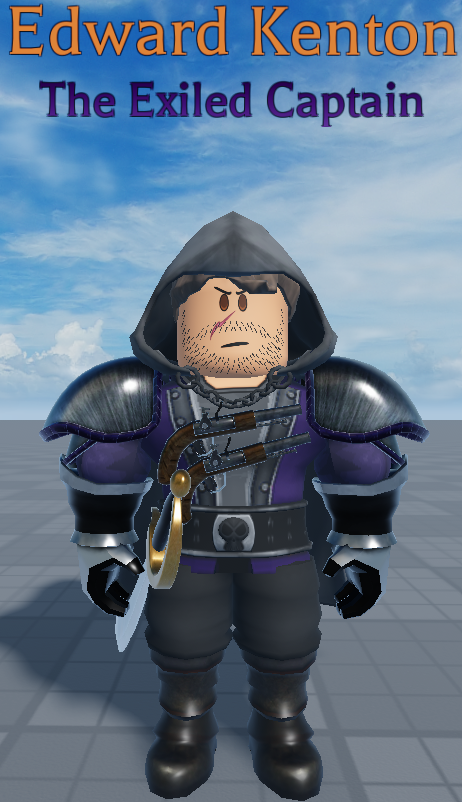 Kieroft's tweet image. Just a regular chat between a Curse user and a quartermaster! (I improved Kenton's designs a bit!)
#ROBLOX #RobloxOC #OC #OCRP #arcaneodyssey