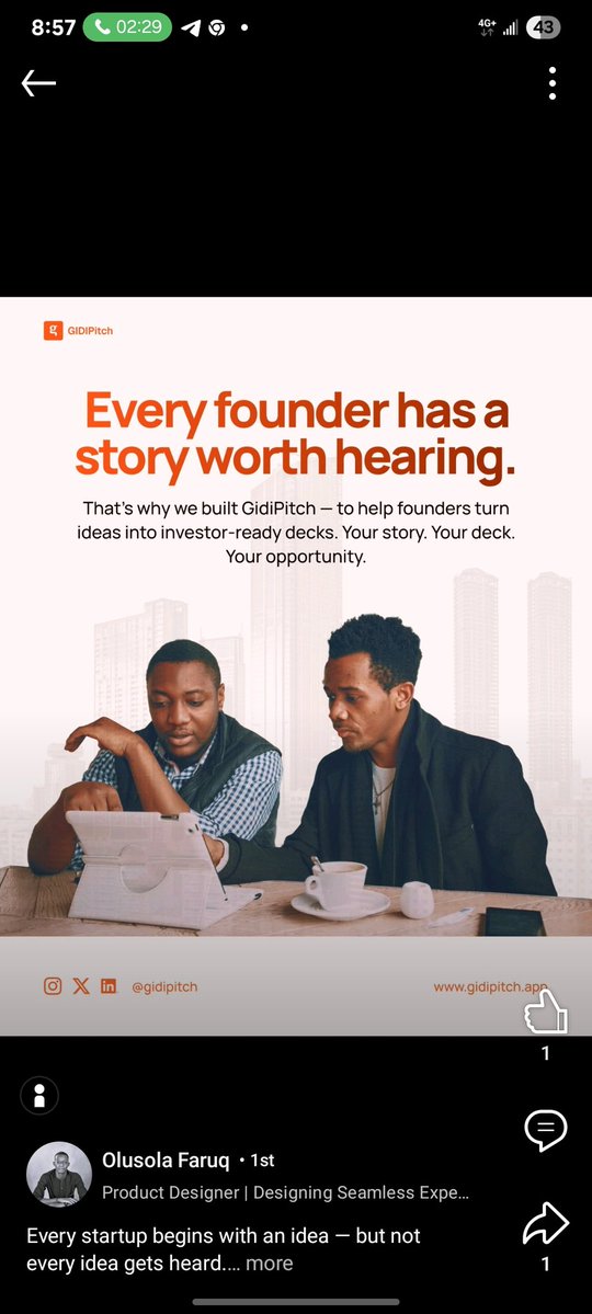itzMichael_dev's tweet image. Great ideas are everywhere.
But not every founder knows how to make investors feel their vision.
That’s where @gidipitch comes in — we help you tell your story the right way.
gidipitch.app/waitlist