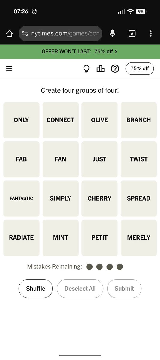 knitstixnstring's tweet image. Are they trying to send a message to @VictoriaCoren in today&apos;s Connections?
