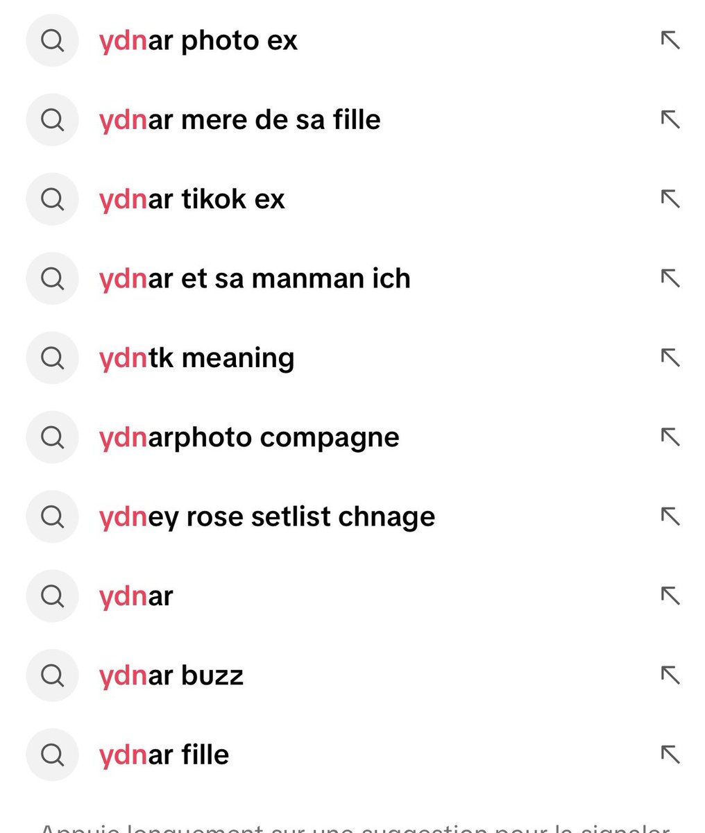 Je vous jure que les recherches TikTok me foudroie
