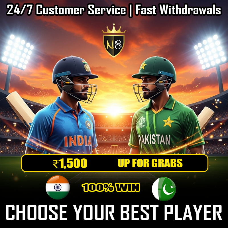 sim_tycoon's tweet photo. ๐ Clash of Titans! ๐ฎ๐ณ vs ๐ต๐ฐ โ Pick your champ & grab โน1,500 ๐ฅ
#cricketfever #indiavspakistan #gameon #winbig #newchallenge #fastwithdrawals #chooseyourplayer #n8casino https://t.co/hrzeCDKmsu
