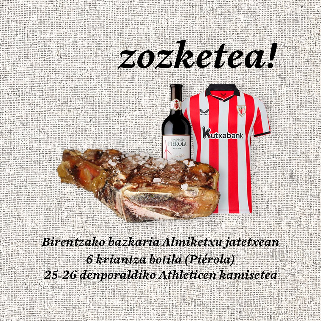 📢Zozketea!

✍️Parte hartzeko baldintzak:

(1)📲Gure X kontua segidu

(2) 🔃 eta ❤️ emon

(3) Lagun bi aitatu 💬

⏰Epea datorren astelehenean amaitzen da (2025/11/03 | 12:00)