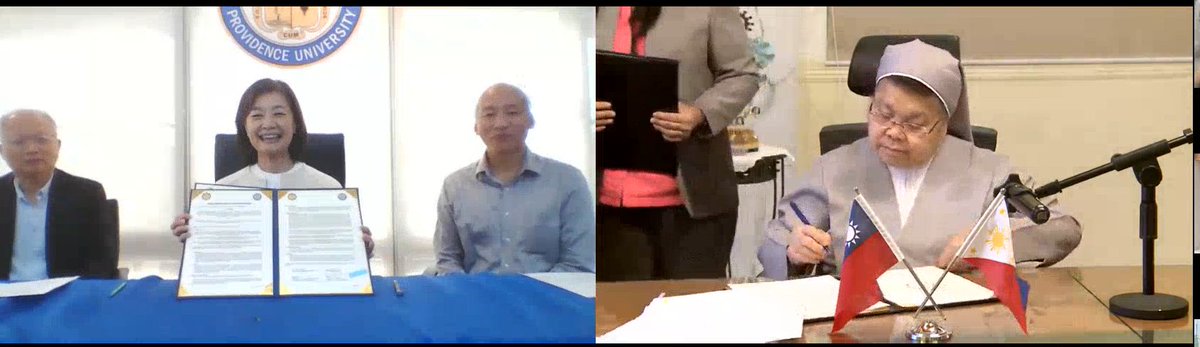 StPaulQCInfo's tweet photo. SPUQC and Providence University, Taiwan, signed an MOU under the Transnational Higher Education Act (RA 11448) to strengthen academic collaboration, exchange programs, and global learning initiatives. https://t.co/Z87MilK7Qk
