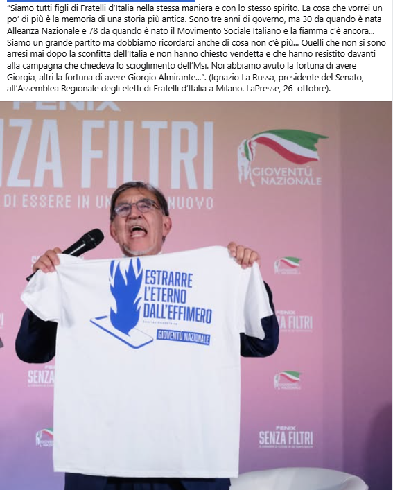 BlobRai3's tweet image. "L'ETERNO RITORNO DI FIAMMA...TRICOLORE"!?!