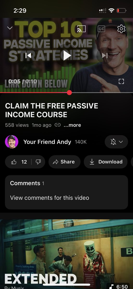 Simple funnel from <a href="/yourfriendandy/"></a> 

YouTube short >>> unlisted video >>> sales >>> opt in page >>> one time offer.

The current unlisted video is at 500 views, with a 10% conversion rate that’s 50 signups.