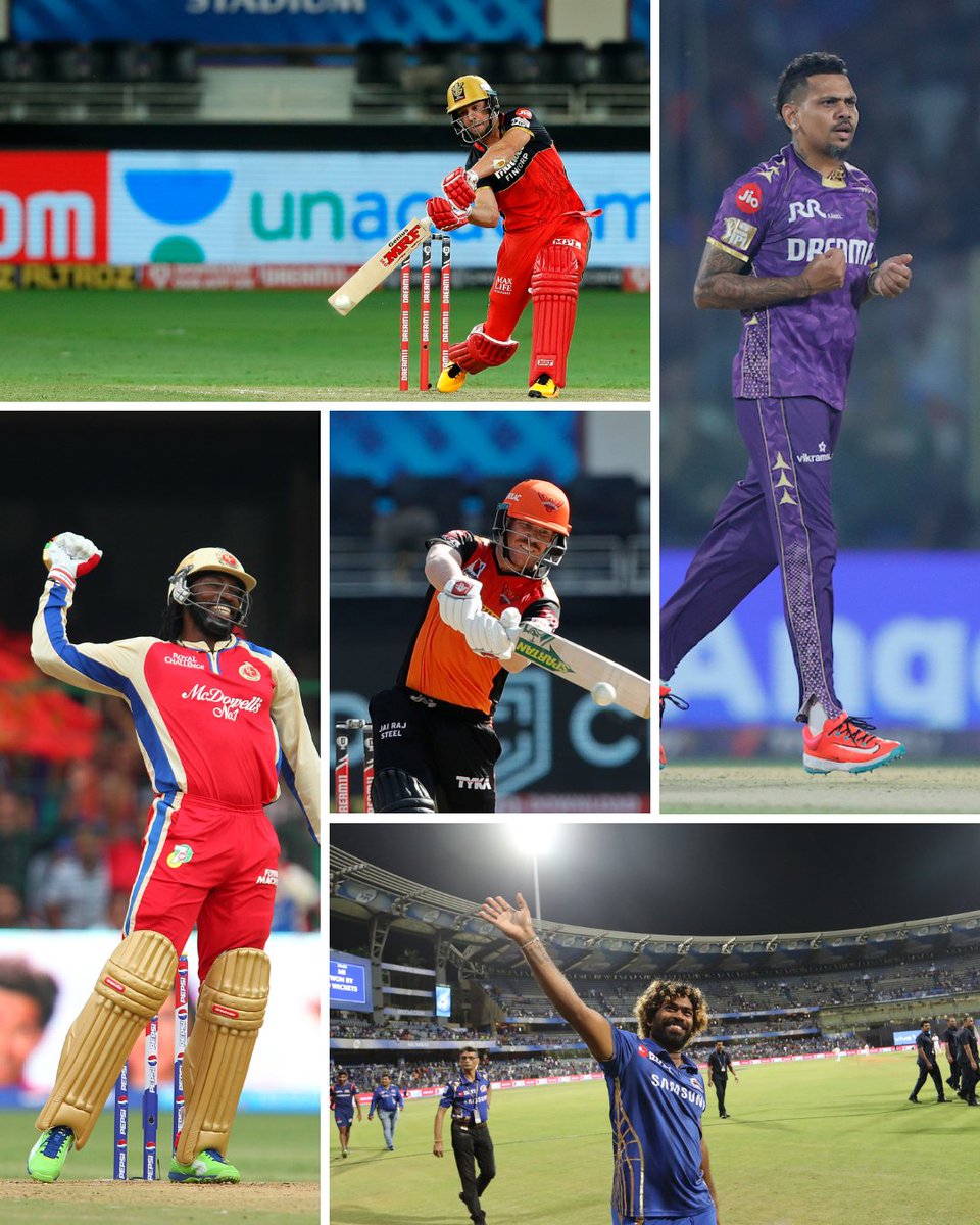 Rank these overseas IPL greats from 1️⃣ to 5️⃣ 📈

#ChrisGayle #ABdeVilliers #SunilNarine #DavidWarner #LasithMalinga
