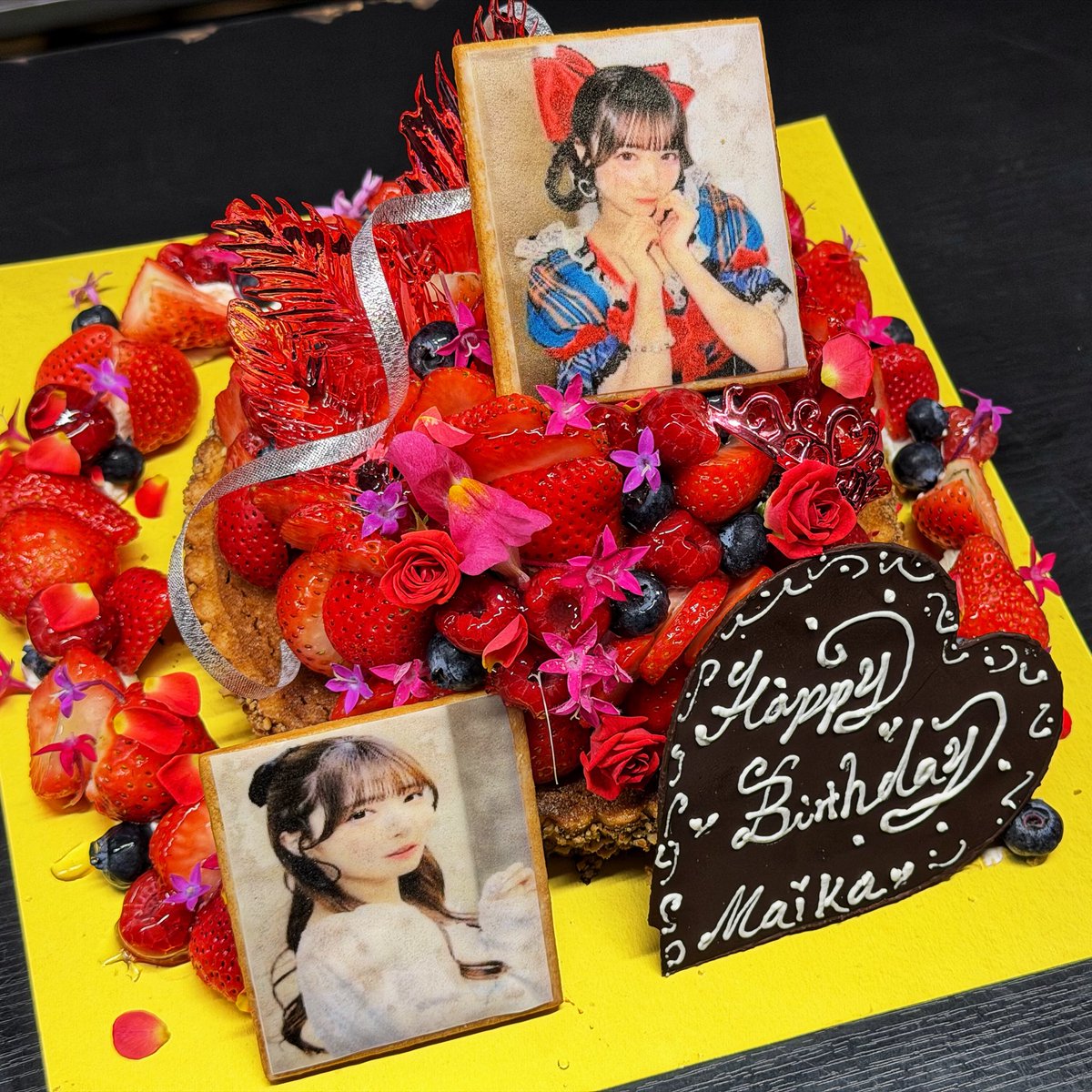 m_m_mackey1203's tweet image. ❤️推しのケーキシリーズVol.15🎂
　　fav meの澪川舞香ちゃん✨

いつも“赤の炎”みたいに熱く、ステージを照らしてくれてありがとう。
小さな身長に秘めた大きなダンスパフォーマンス。  
そして、“今日も可愛いを更新する”という決意。  

このケーキには、…