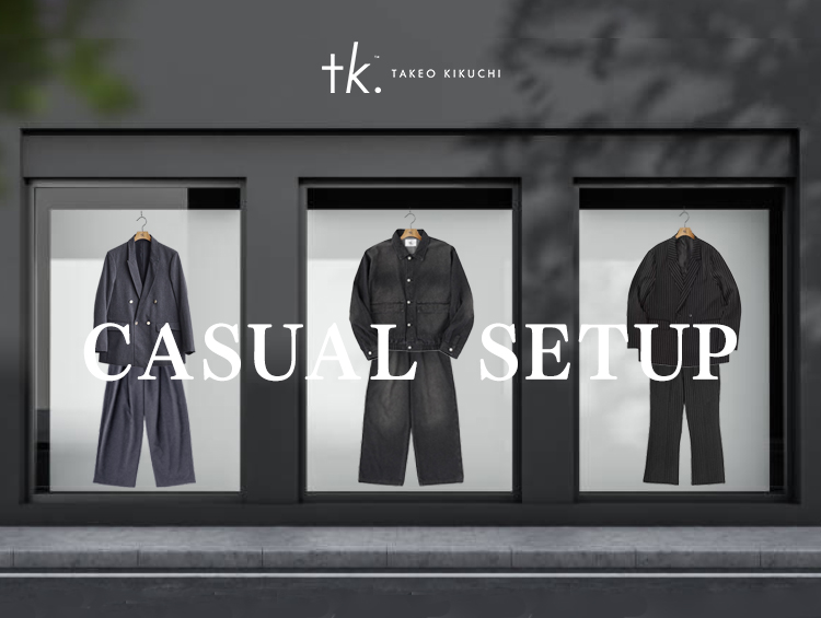 _tk1999's tweet image. スーツ見えだけじゃない！
カジュアルスタイルでも使えるセットアップ。

コーディネートに悩みがちな方におススメです。

詳しくはコチラ⇩
store.world.co.jp/s/brand/tk/blo…

@world_WOS