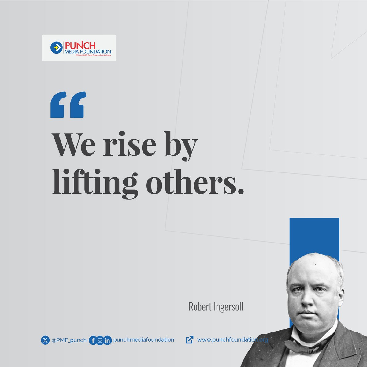 PMF_punch's tweet photo. Service is more than an act, it is a way of life. 

When we uplift others, we create a ripple effect of compassion and possibility. 

At PMF, we believe in a future where every hand extended lifts a community higher. https://t.co/v38pSZHvNn