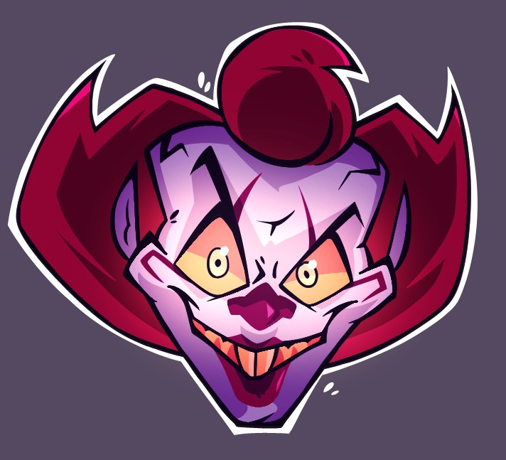 Waltsnip's tweet image. I love Pennywise so i did this, i know its mid.  
its like 7 am here and i didnt sleep🥀 
#IT #pennywise
