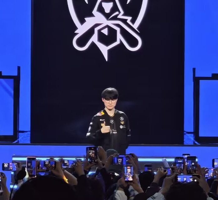 All eyes and cameras are on him