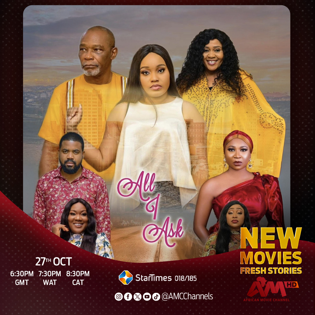 StarTimesUganda's tweet photo. All I Ask
Mrs Eugene’s world crumbles when she discovers her husband’s betrayal—while fighting for her life. Can she heal her heart & her family in time? #AllIAsk today 9:30pm @AMCChannels CH. 185/217 Or the #StarTimesON App 📱 https://t.co/ZRjl0GNiuR.
#StarTimesUg #StarTimes https://t.co/nol8YkOfxY
