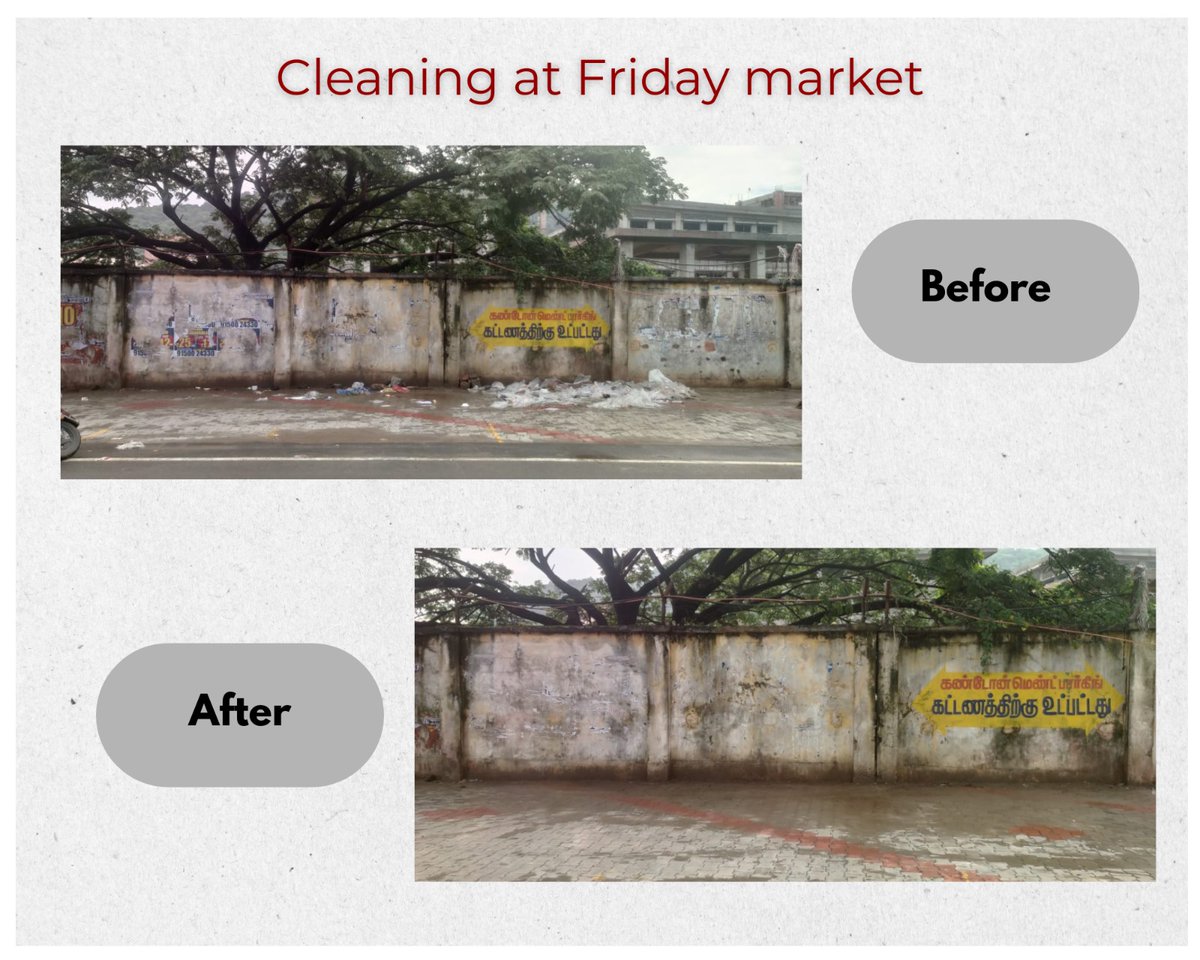 On 27-10-2025, A Cleanliness Drive at Friday market was done by Sanitation Staff in observance of SHS 2025.
<a href="/RakshaSampada/">DGDE</a>

<a href="/pddesc/">pddesc</a>

#SHS2025 #SwachhataHiSeva2025 #SwachhBharatt #swachhbharatmission #Swachhotsav