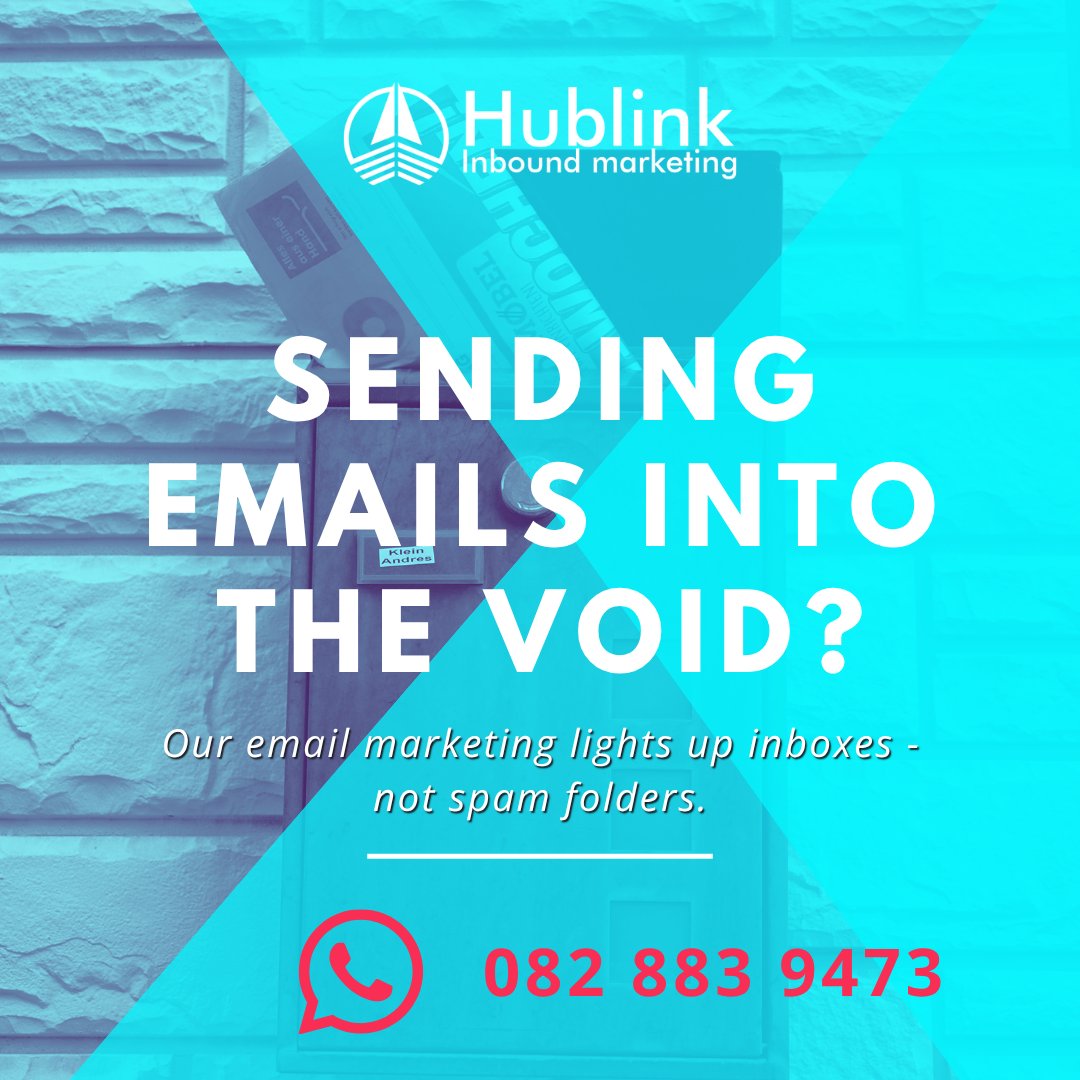 Hublink0603's tweet image. 📧 Emails getting ghosted? 💌
Let’s create campaigns that spark replies, not silence.
🔥 Real results. Real engagement.

📞 Call: 010 040 8330 or Whatsapp us on: 082 883 9473

👉 Join today hublink.co.za/join-marketing…

#EmailMarketing #DigitalMarketing #hublink