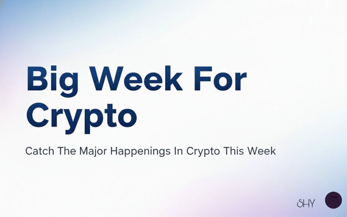 📅 BIG WEEK for Crypto, THIS WEEK (October 27, 2025 - November 2, 2025)

Major Crypto Happenings This Week----

$BTC / $ETH  Major trend reversal signals with BTC aggressively bought below $108K, and ETH showing bullish leg up towards $4,000+.

<a href="/vultisig/">Vultisig</a> Auction sale via Uniswap
