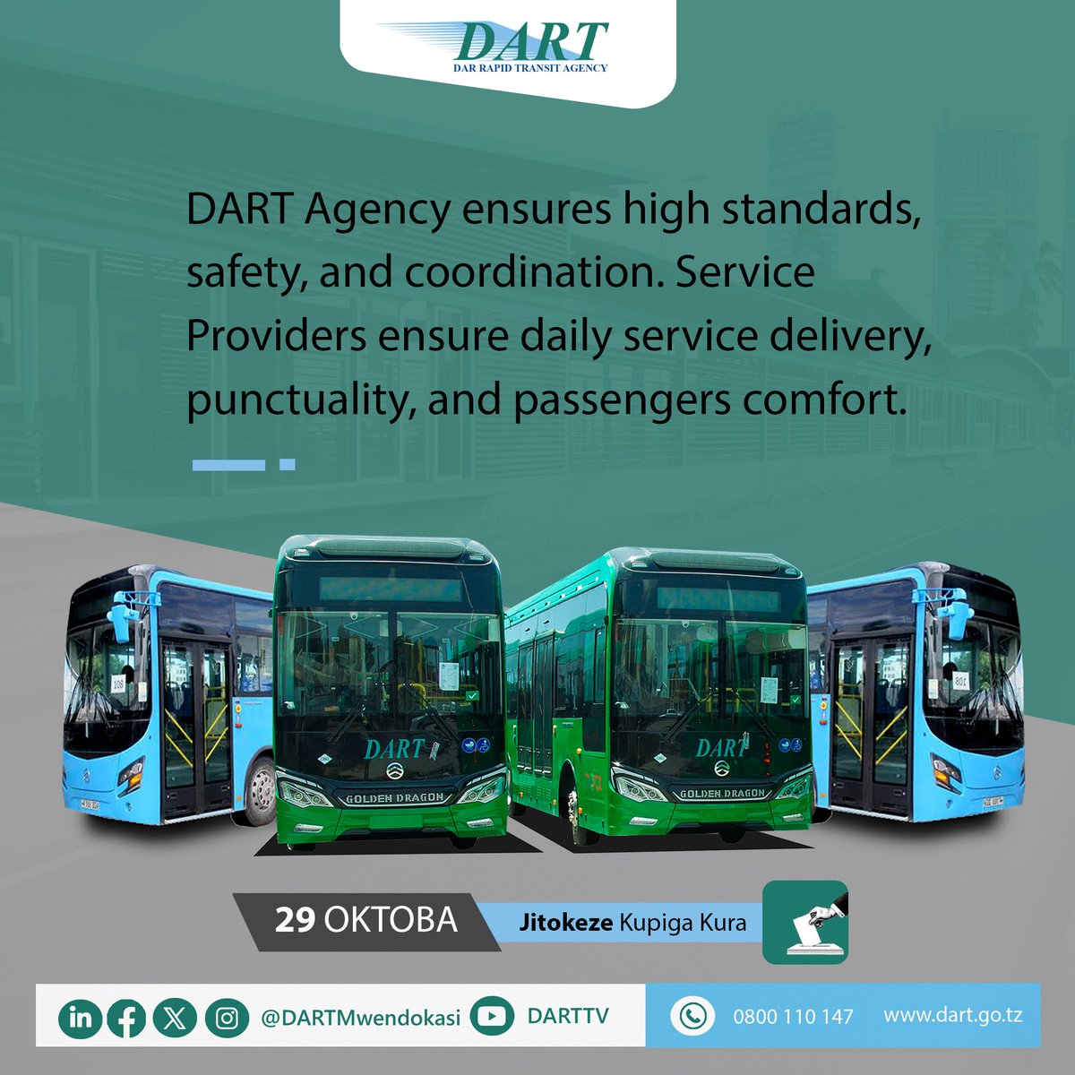 #DARTMwendokasi #MwendokasiApp #Tanzania #TowardsSmartCities #TwendePamoja #kurayakohakiyakojitokezekupigakura #oktoba2025 #tumehuruyataifayauchaguzi #uchaguzi2025 #UchaguziMkuu #uchaguzi