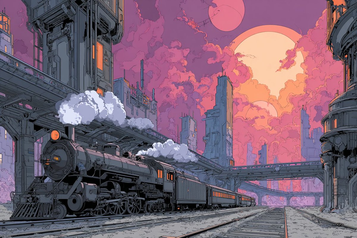 FOulhiou's tweet image. #Promptshare

🖊️[DETAILED SUBJECT] in the style of an 80s retro illustration. In a color palette of Ash black, Ember orange, vivid violet and Silver grey. Perfect composition following the rule of thirds --ar 3:2 --stylize 150

Share your images with #cp45