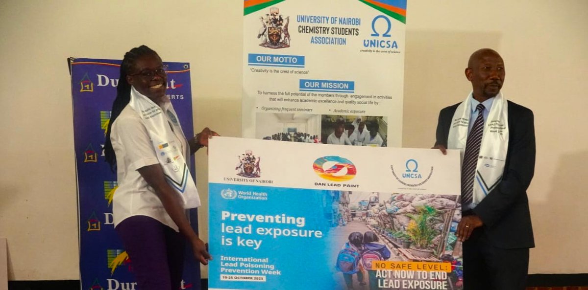 CEJADKenya's tweet photo. At the 13th #ILPPWA2025, we received recognition for effort put towards eliminating #leadexposure. This reaffirms our mission to build a #leadfreekenya, as we continue to drive collective action toward a #toxicfree future safe from the harms of #leadpollution. #banleadpaint https://t.co/lqBkoUGBke