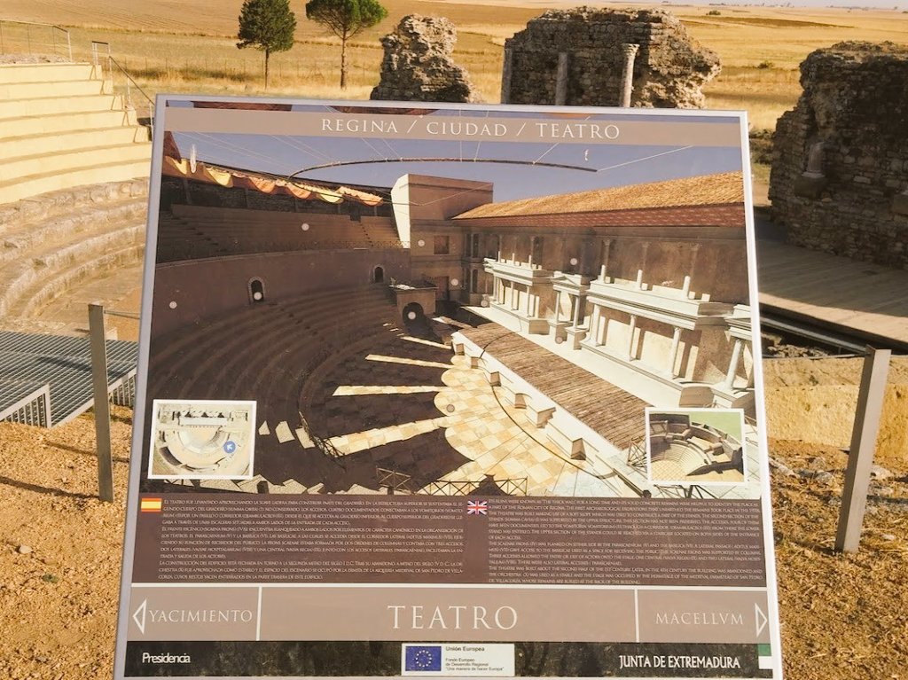 🧱🎭 El tiempo destruye, pero también protege...

A simple vista, parecen solo ruinas silenciosas en mitad de la campiña extremeña. Pero si observas con atención, verás lo que el tiempo no ha podido borrar: la estructura intacta de un escenario, columnas que aún se alzan