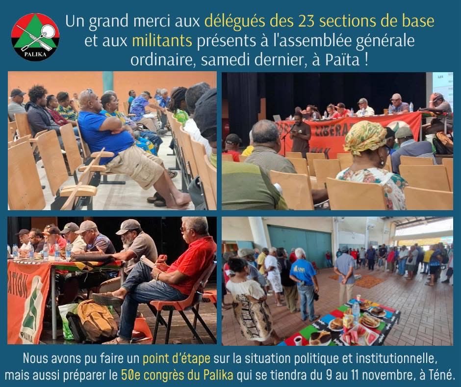 RDV au 50ème congrès du PLK le 7-8-9 novembre à Téné Bourail. 
Venez débattre et vous informer.