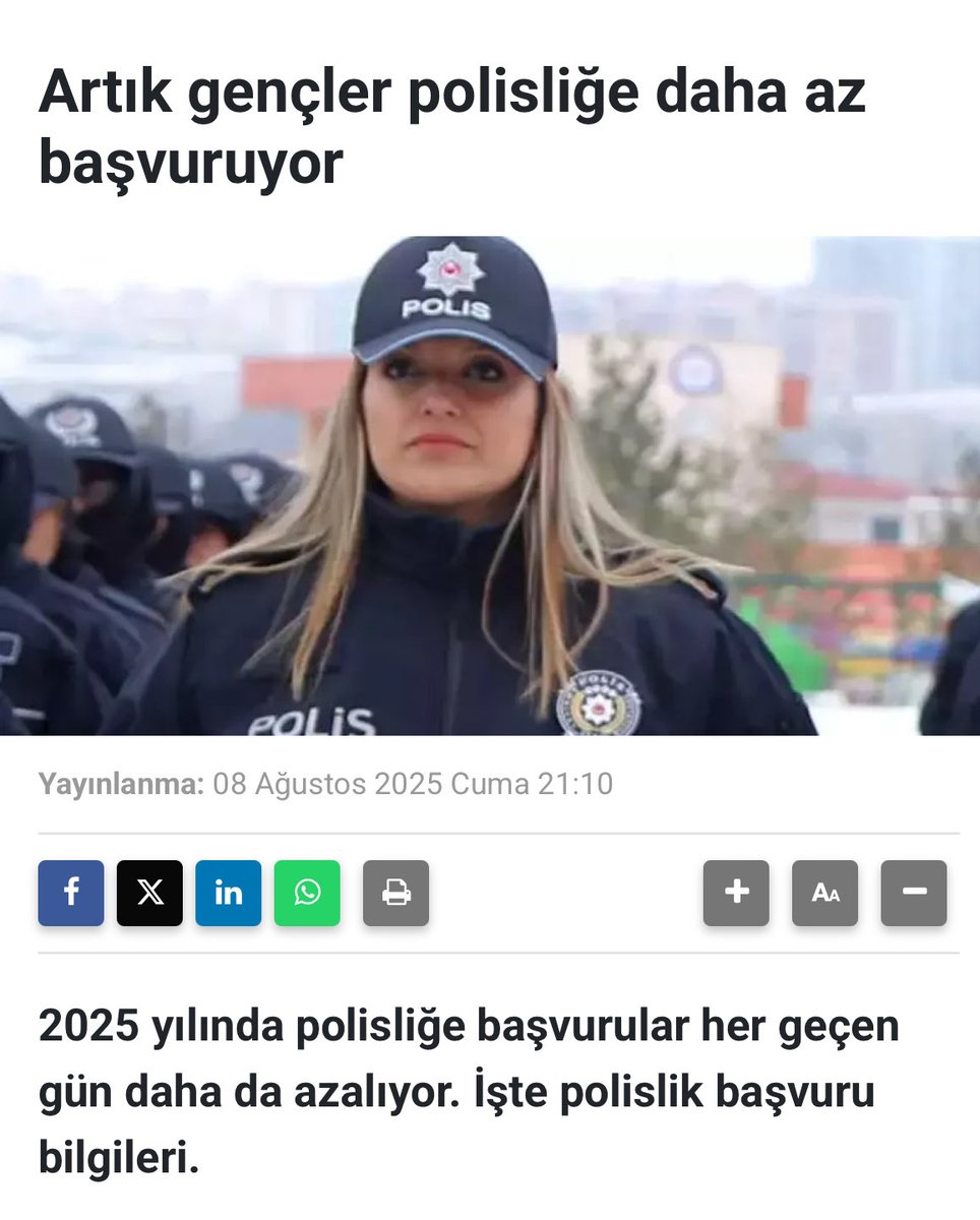 Bu gidişle polis yapacak insan bulamayacaksınız. 

#PoliseÇözüm

<a href="/AliYerlikaya/">Ali Yerlikaya</a> <a href="/EmniyetGM/">Türk Polis Teşkilatı</a> <a href="/TC_icisleri/">T.C. İçişleri Bakanlığı</a>
