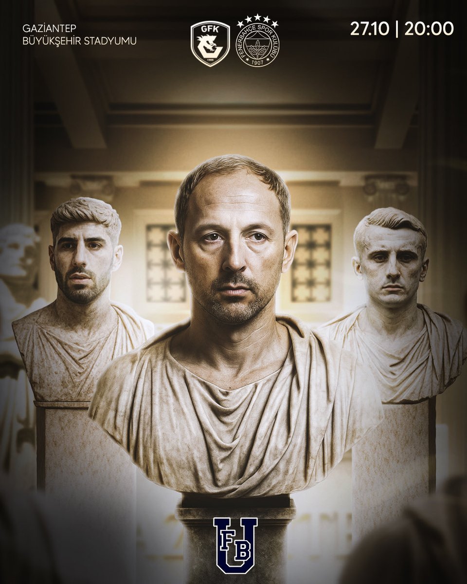🏆 Trendyol Süper Lig
⚽️ Gaziantep FK - Fenerbahçe
🏟 Gaziantep Büyükşehir Stadyumu
🕤 20:00
#FenerinMaçıVar