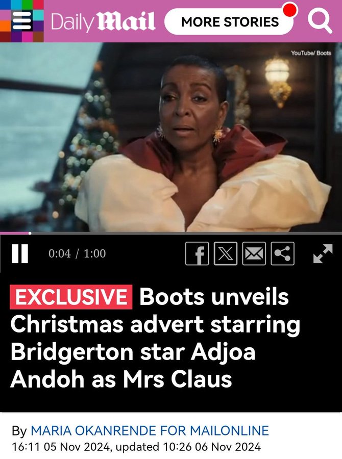 When a white MP says TV ads are too black, she's called a racist &amp; told to resign. But when a black actress said the royal family were too white, she was praised by the left &amp; ironically made the star of a Christmas TV ad campaign. Racial entitlement has replaced racial equality.