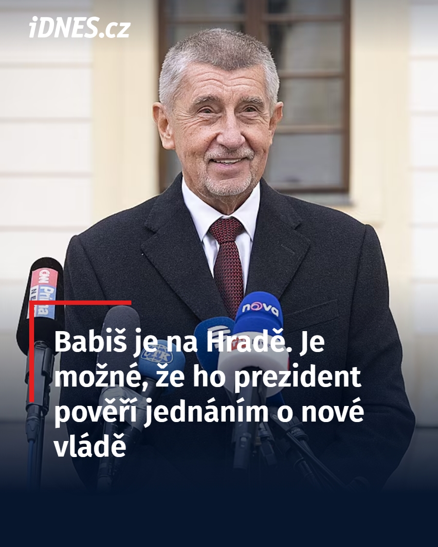 Předseda hnutí ANO Andrej Babiš přijel na Hrad, kde seznámí prezidenta Petra Pavla s dosavadními výsledky vyjednávání o koaliční vládě ANO, SPD a Motoristů sobě. 

👉 idnes.cz/zpravy/domaci/…