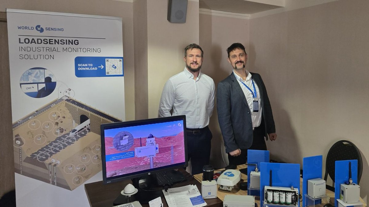 Worldsensing's tweet image. 📍 #DMG2025
Our team attended the XVIII Days of Mining Surveying and Protection of Mining Areas in Kraków.
It was a great opportunity to connect with industry experts and see how our #GNSSMeter aligns with the evolving needs of the #mining industry.

#RemoteMonitoring #Innovation