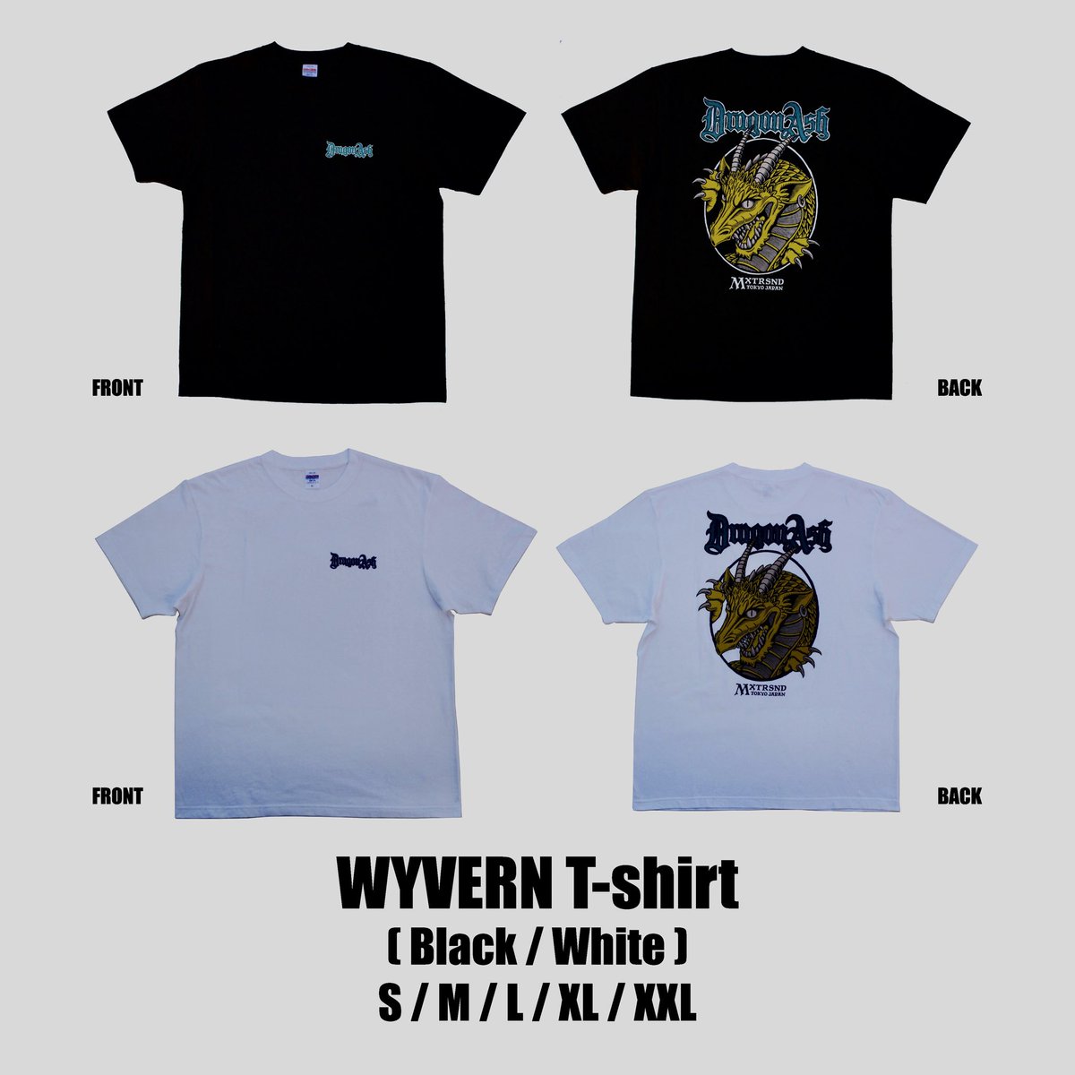 Dragon Ash / WYVERN T-shirt (Black/White) 本日18時より通販開始