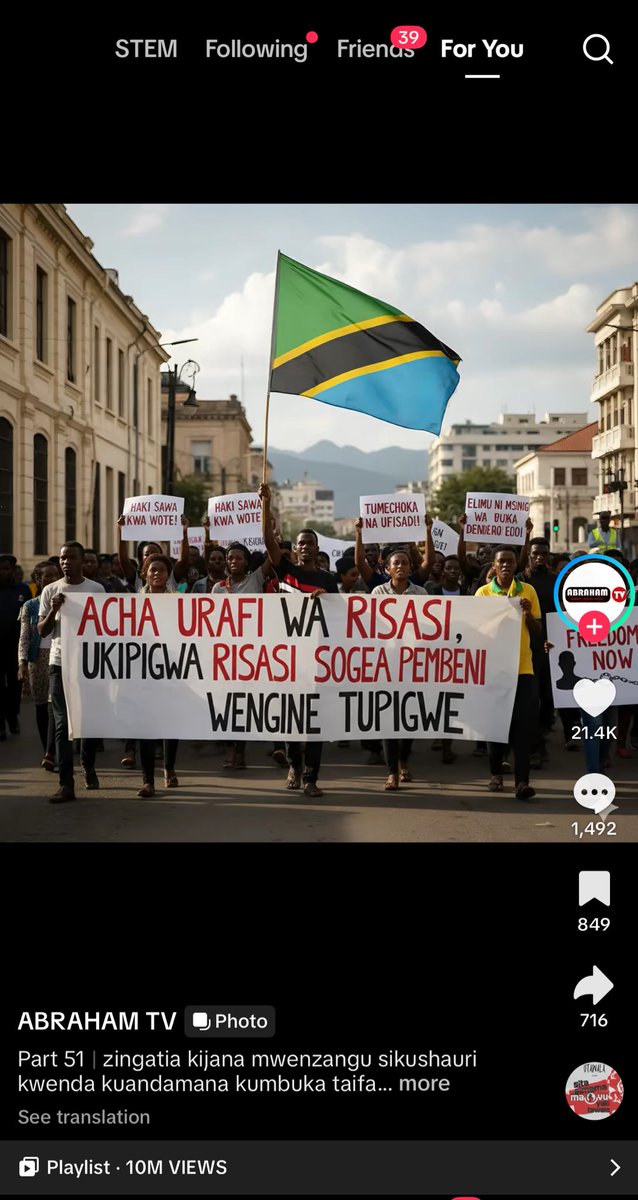 C_NyaKundiH's tweet photo. Things are boiling in Tanzania https://t.co/Q0BJoH8XQU