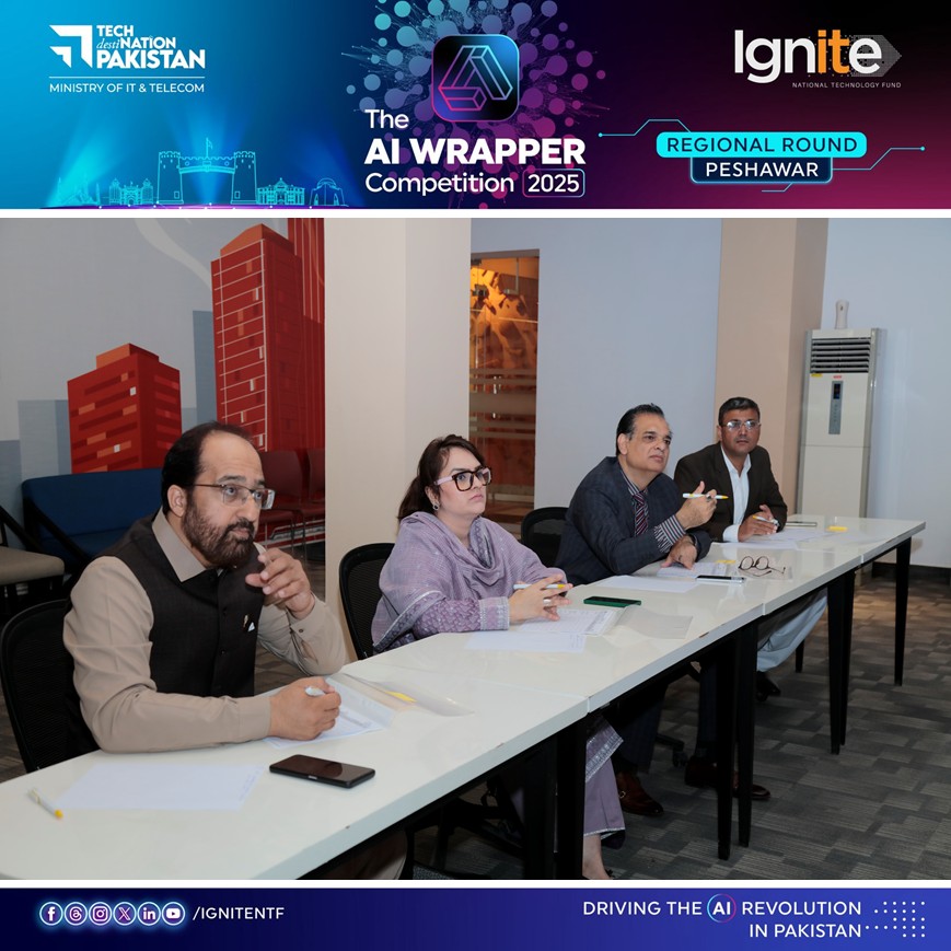 The energy in Peshawar is unmatched! 

From registrations to powerful pitches, the AI Wrapper Competition 2025, launched by Ignite – National Technology Fund under the Ministry of IT &amp; Telecom, is witnessing passionate innovators share groundbreaking AI ideas to transform