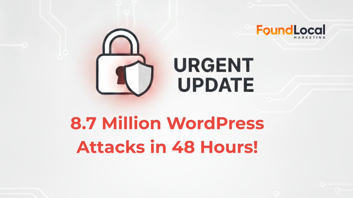FoundLocalMktg's tweet image. 8.7 Million WordPress Attacks in 48 Hours!

Hackers are exploiting old plugin flaws — mainly GutenKit &amp;amp; Hunk Companion.
👉 Update to GutenKit v2.1.1 &amp;amp; Hunk Companion v1.9.0 NOW.
👉 Regularly check &amp;amp; update all plugins
#WordPress #CyberSecurity #WebSafety #HackingAlert